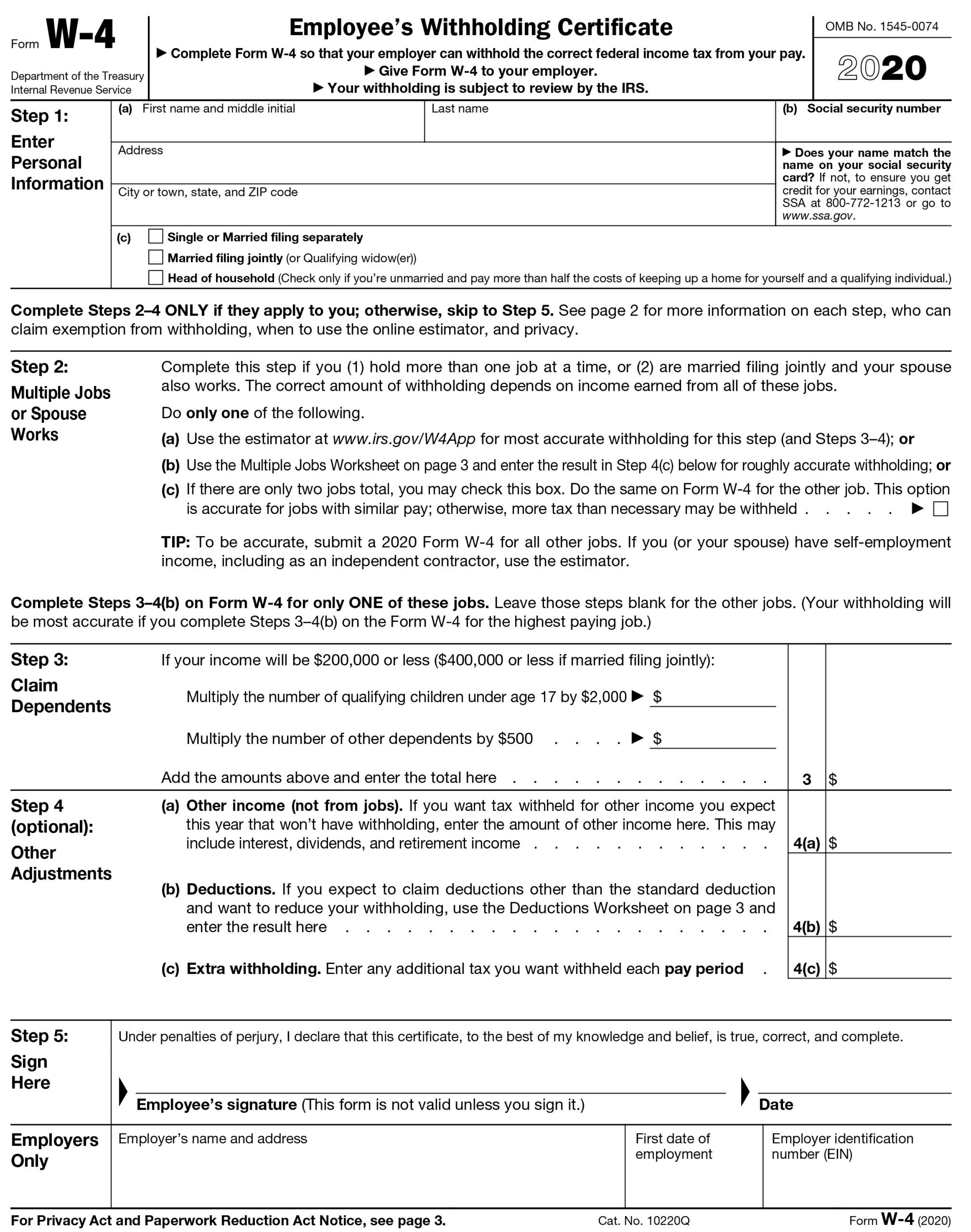 Federal And State W-4 Rules for Pa W4 Form 2025