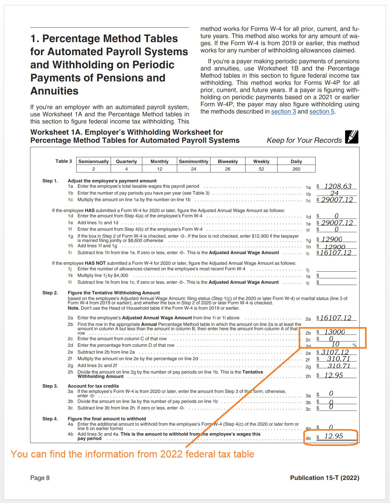 How To Calculate 2022 Federal Income Withhold Manually With New W4 pertaining to W4 Form 2025 Calculator