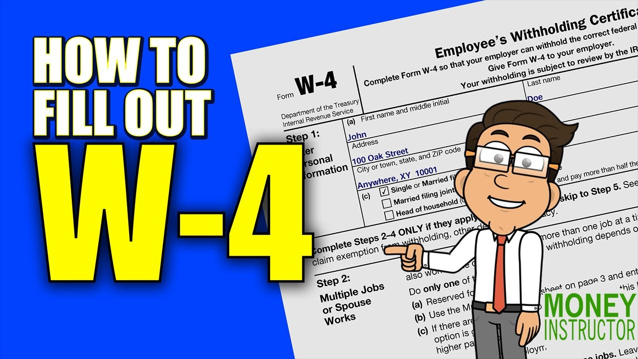 How To Fill Out An Irs W-4 Form | Money Instructor intended for Como Llenar La Forma W4 2025