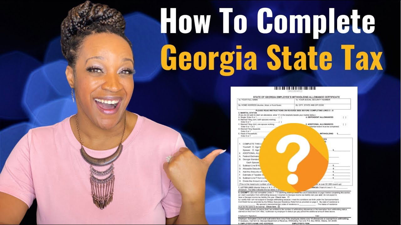 How To Fill Out The G-4 Form In 2021 in GA W4 Form 2025