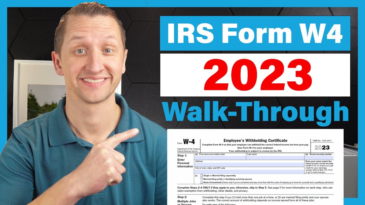 How To Fill Out The Irs Form W4 2023 in Cómo Llenar La Forma W4 2025