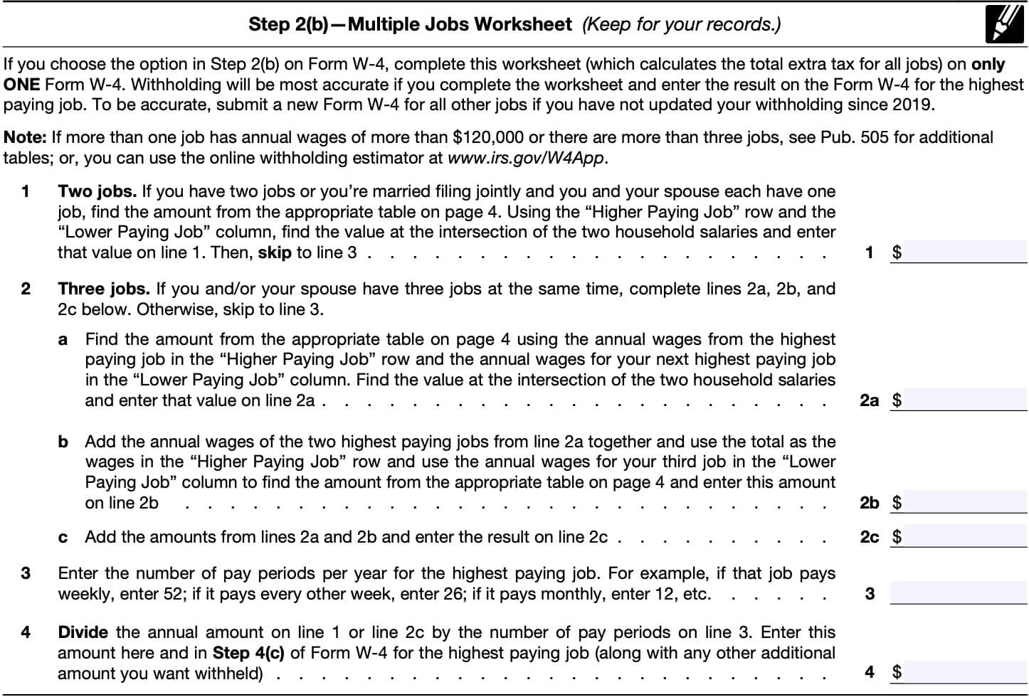 Irs Form W-4 Instructions - Employee&amp;#039;S Withholding Certificate inside Irs Form W4-R 2025