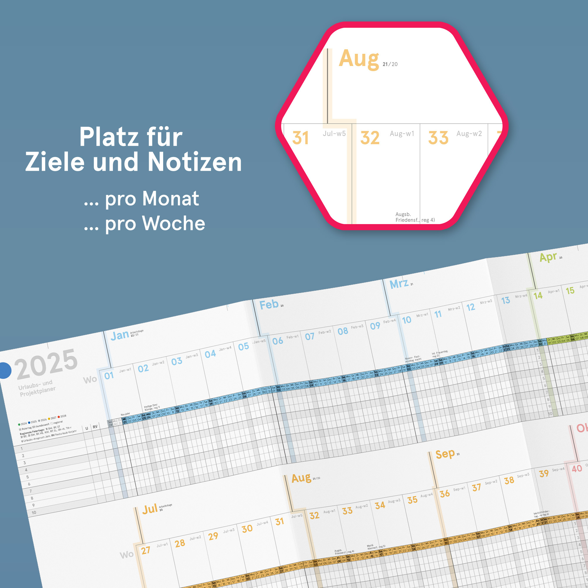 Urlaubs- Und Projektplaner A4 Farbig 2025 Gefaltet, 82,5X29,5 Cm, Großer Personal- Und Dienstplaner regarding W4 2025 Pdf