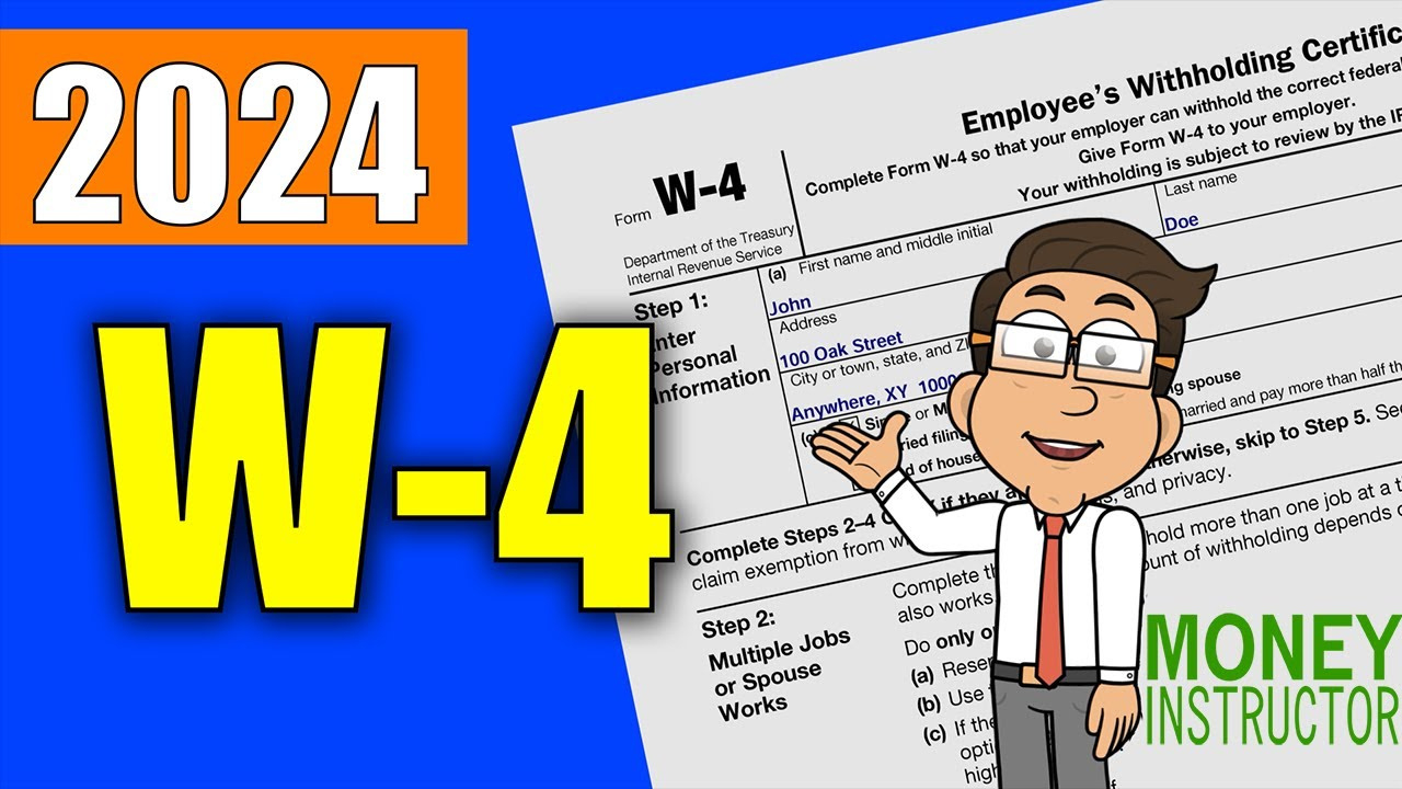 W4 Form 2024 Quick Overview | Filling Out The W-4 Tax Form | Money Instructor regarding Como Llenar La Forma W4 2025