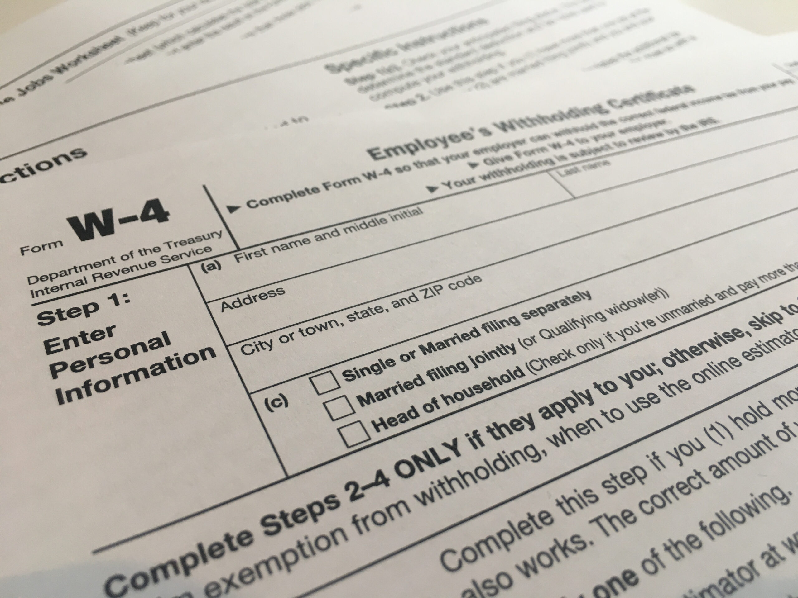 Why You Should Care About The New Tax Form intended for Irs Form W4 2025